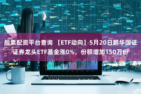 股票配资平台查询 【ETF动向】5月20日鹏华国证证券龙头ETF基金涨0%，份额增加150万份