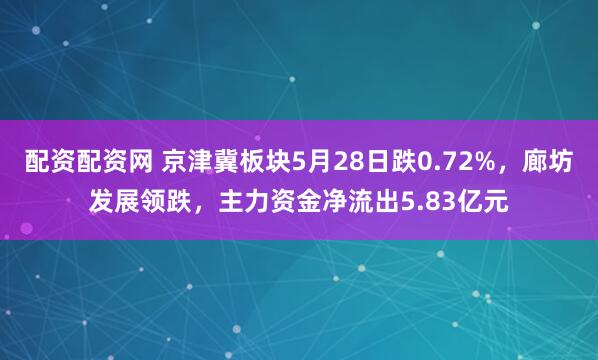 配资配资网 京津冀板块5月28日跌0.72%，廊坊发展领跌，主力资金净流出5.83亿元