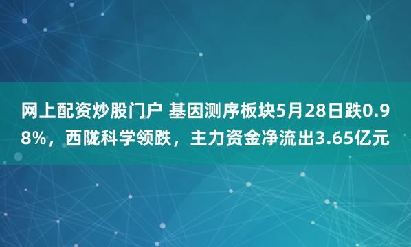 网上配资炒股门户 基因测序板块5月28日跌0.98%，西陇科学领跌，主力资金净流出3.65亿元