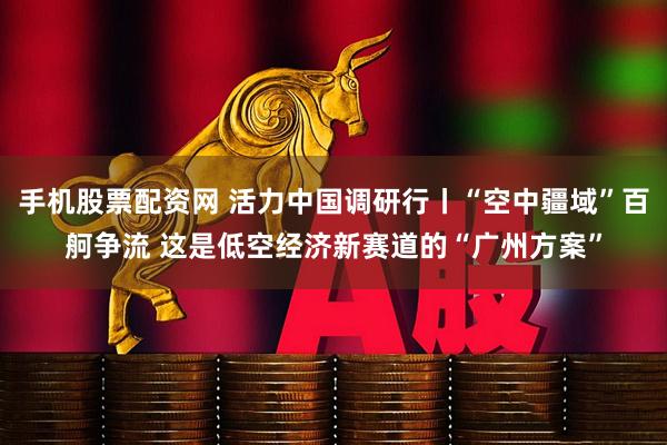 手机股票配资网 活力中国调研行丨“空中疆域”百舸争流 这是低空经济新赛道的“广州方案”